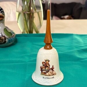 M.J. Hummel Vintage Decorative Bell with Wooden Handle